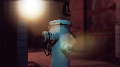 Fire Hydrant in Small Town