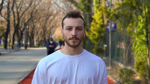 Man walking in the Park.