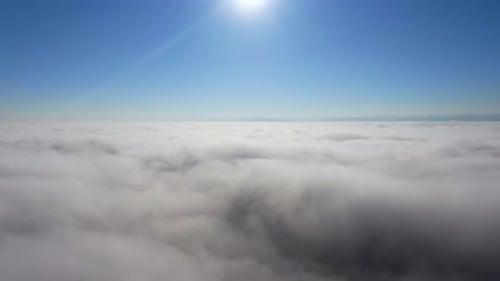 Majestic Aerial View Above a Sea of Clouds