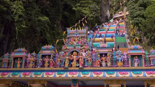 Batu Caves - Temple, Gate, Steps