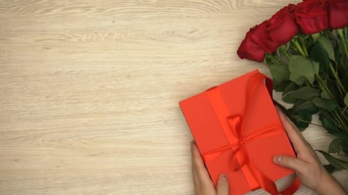 Gift and Roses for Special Occasion