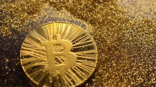 Modèle créé lorsque la crypto-monnaie tombe sur Gold Sand Macro