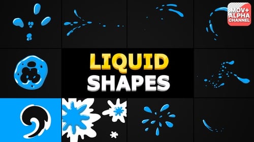 Fluid Cartoon Liquid and Hand-Drawn Elements Pack