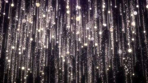 Elegant Gold Glitter Falling Particles Celebration Background