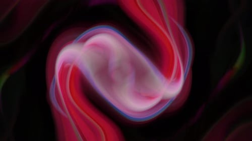 Abstract Morphing Fluid Light Lines Looping Background