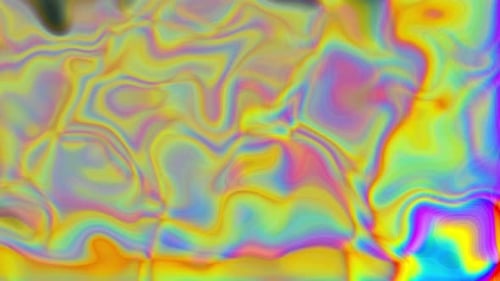 Abstract Fluid Iridescent Colorful Holographic Motion Background