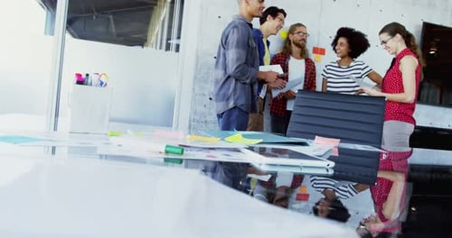 Creative Team Collaborating in an Urban Office