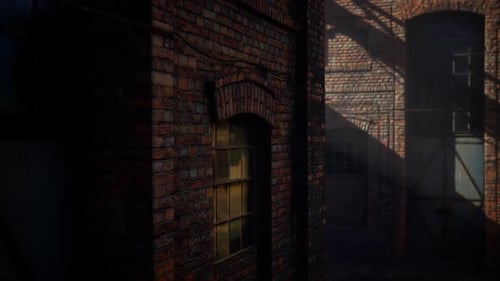 Abandoned Factory Empty Because of the Coronavirus Covid19 Epidemic