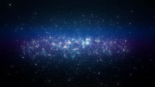 Fond de boucle de mouvement spatial bleu Galaxy