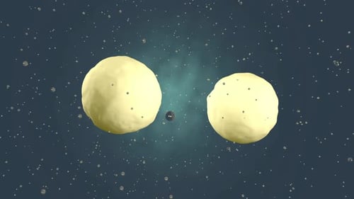 3D rendered animation, visualisation of a stem cell dividing