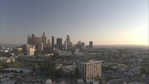 LA Sunset Drone