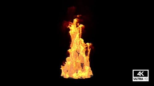 Realistic Dynamic Fire Element for Visual Effects