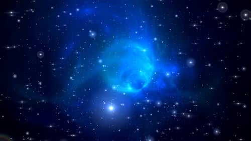Fundo azul do Galaxy Space Motion Loop