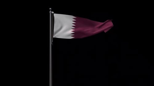 Flagge Katars mit Alpha 2K