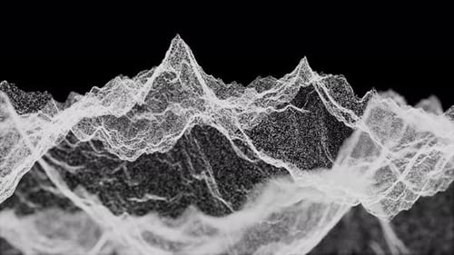 futuristische holographische Geländeumgebung 02