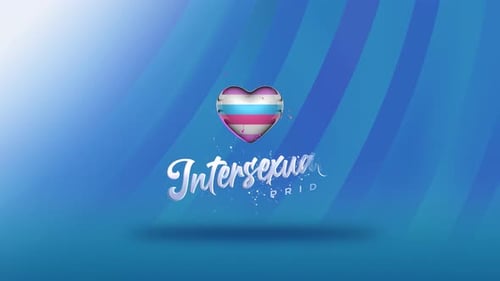 Animation de fond de signe de genre intersexuel 4k