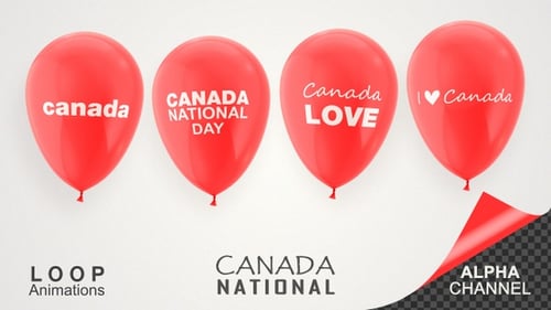 Canada National Day Celebration Balloons