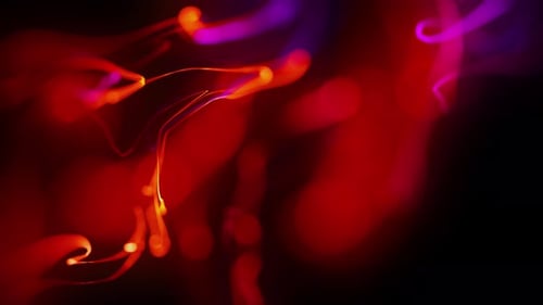Abstract Glowing Fluid Light Swirls Background Animation