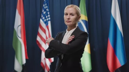 Female Politician Crossing Arms