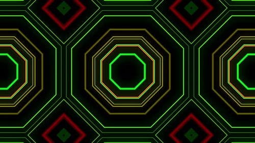 Abstract Multicolor Light Blinking 4K 19