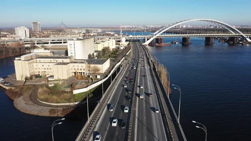 City Traffic on the Bridge