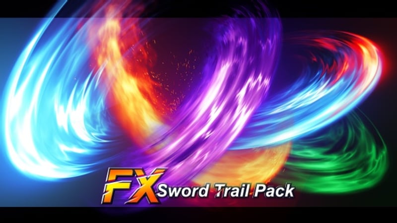 Animated Fiery Sword Slash Energy Effects, Elements Motion Graphics ft ...