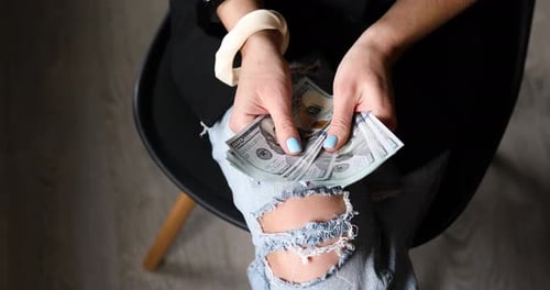 Counting a Stack of US Currency