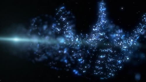 Blauer Weltraumwirbel