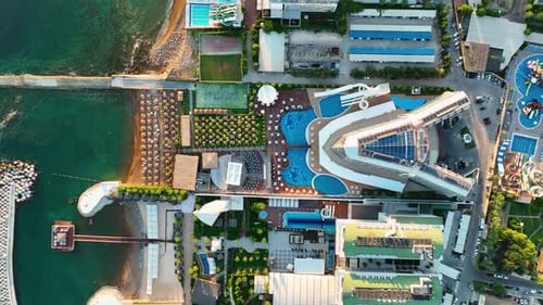 Hotels filmed on a drone Turkey Alanya Avsallar 4 K