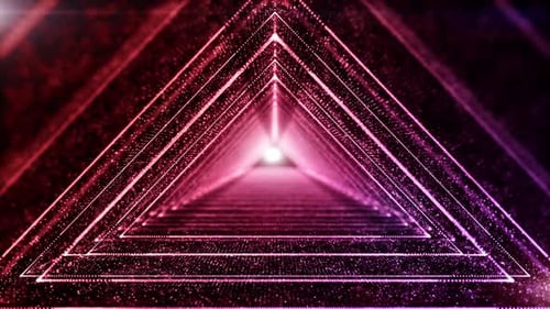 Triangle Digital Tunnel Of Cyberspace 866
