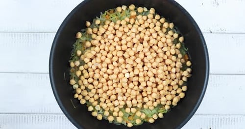 Adding Chickpeas, Leeks, Rosemary to Vegan Stew