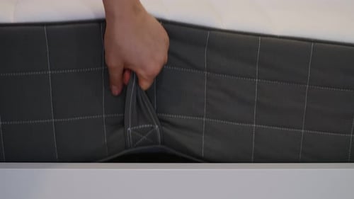 Hand Moves Mattress by Fabric Handle