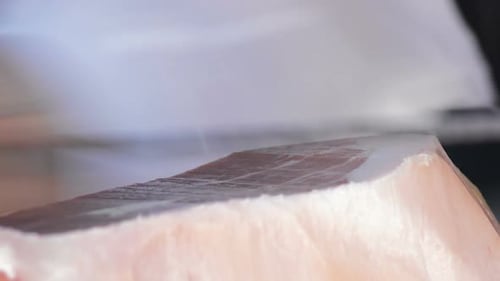 Cutting Salt Ham