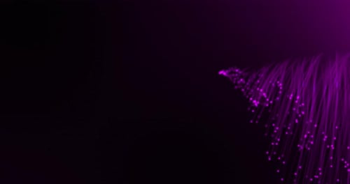 Abstract Glowing Purple Lines Content Reveal
