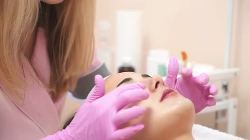 Relaxing Girl in Spa Salon