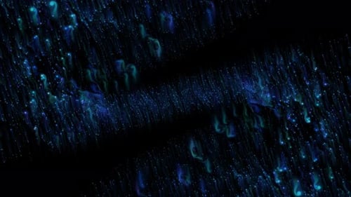 Abstract Flowing Particles Background with Glowing Trails