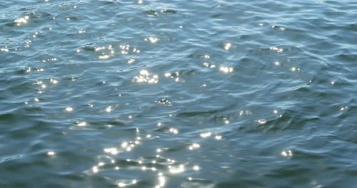 Sparks on the sea wave