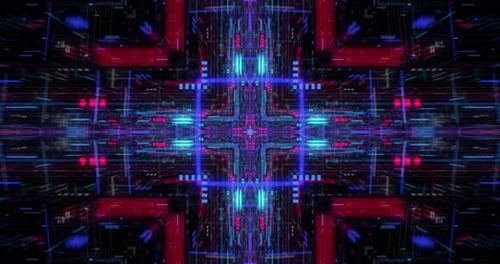 AI artificial intelligence and ML machine learning abstract concept