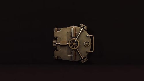 Heavy vault door Closing