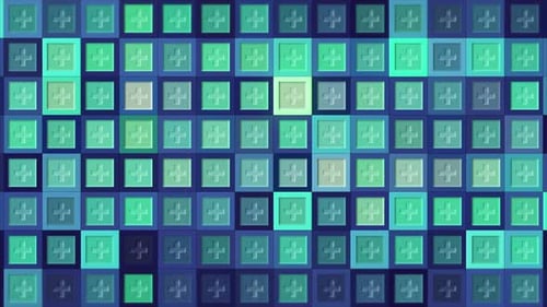 Bunt blinkender Hintergrund von Quadraten mit