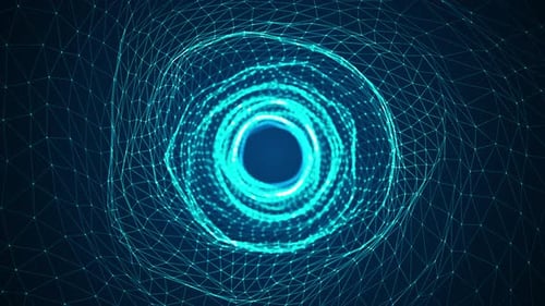 Abstract Technology Tunnel Background.