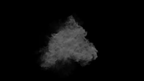 Abstract Fluid Smoke Burst Reveal