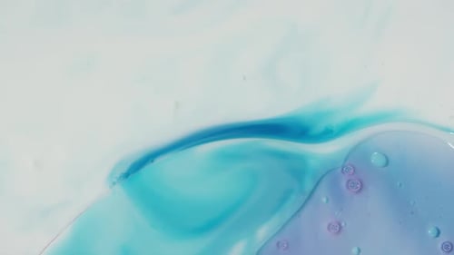 Abstract Flowing Blues and Purples