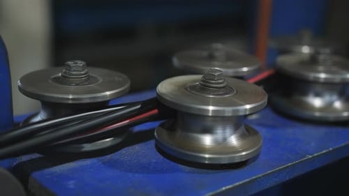 Wire Drawing in the Winding at the Factory for the Production of Electric Cable