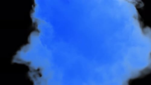 Abstract Blue Fluid Cloud Reveal