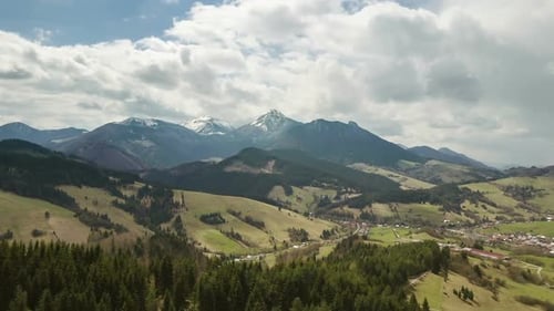 Luftbild Ländliche Landschaft