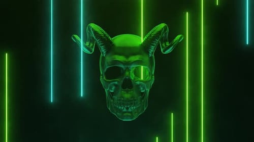 Demon Skull VJ loop