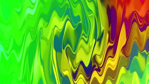 Iridescent Liquid Abstract Wavy Background Animation