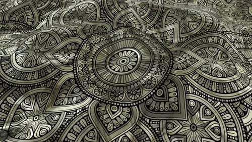 Ethnic Silver Ornament Loop