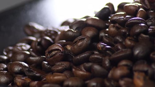 Roasted Coffee Beans Close-up